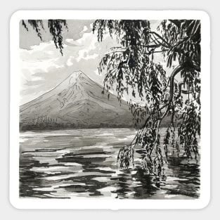 FujiSan Inktober #9 Sticker